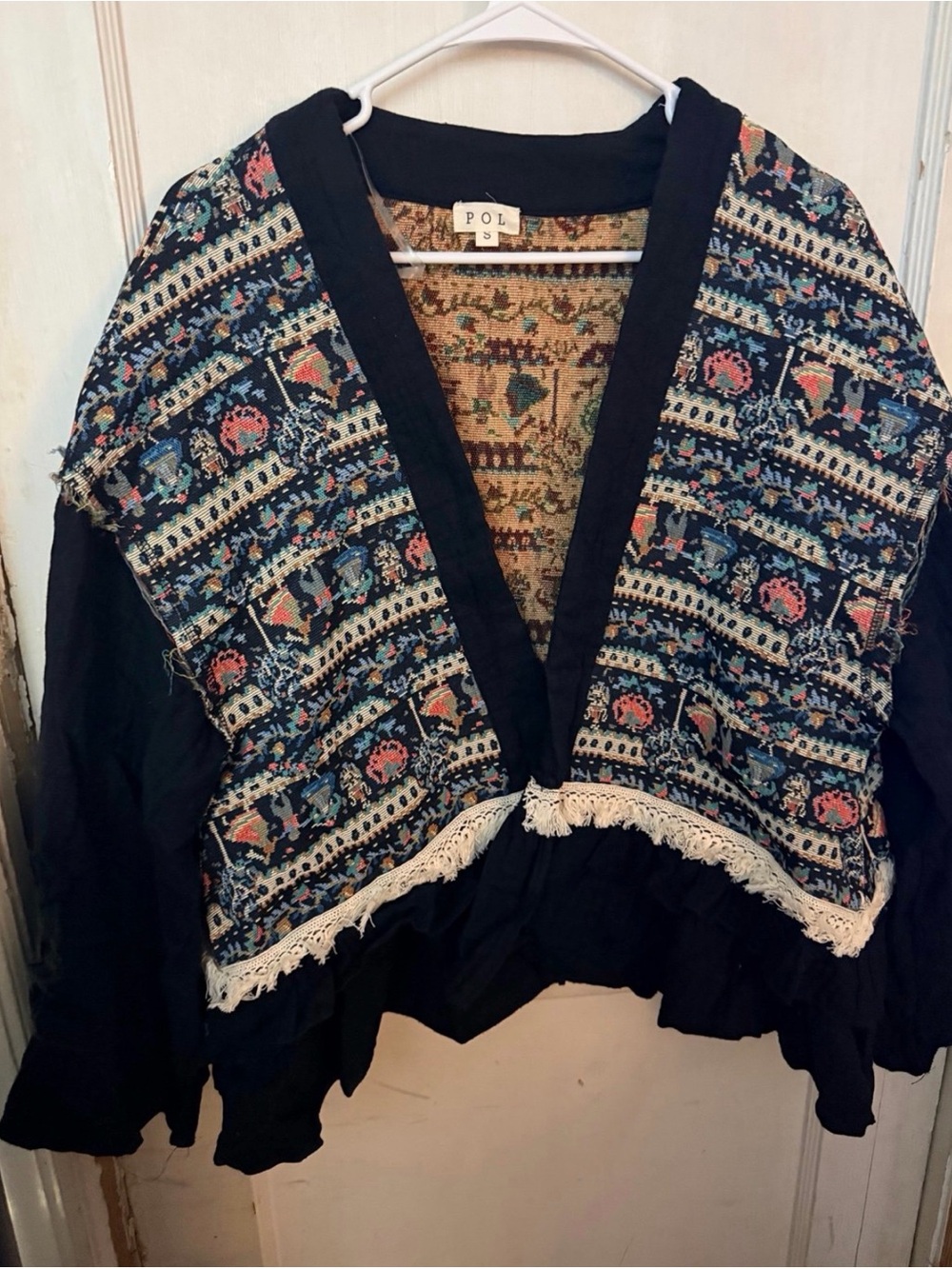 POL BETHANY WOVEN OPEN JACKET - Picture 6 of 7
